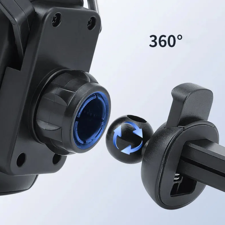 Racing Seat Car Phone Holder - 360° Rotatable Air Vent Clip - Solveiras